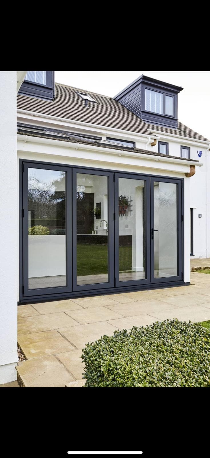 Grey Aluminium Bi-Folds