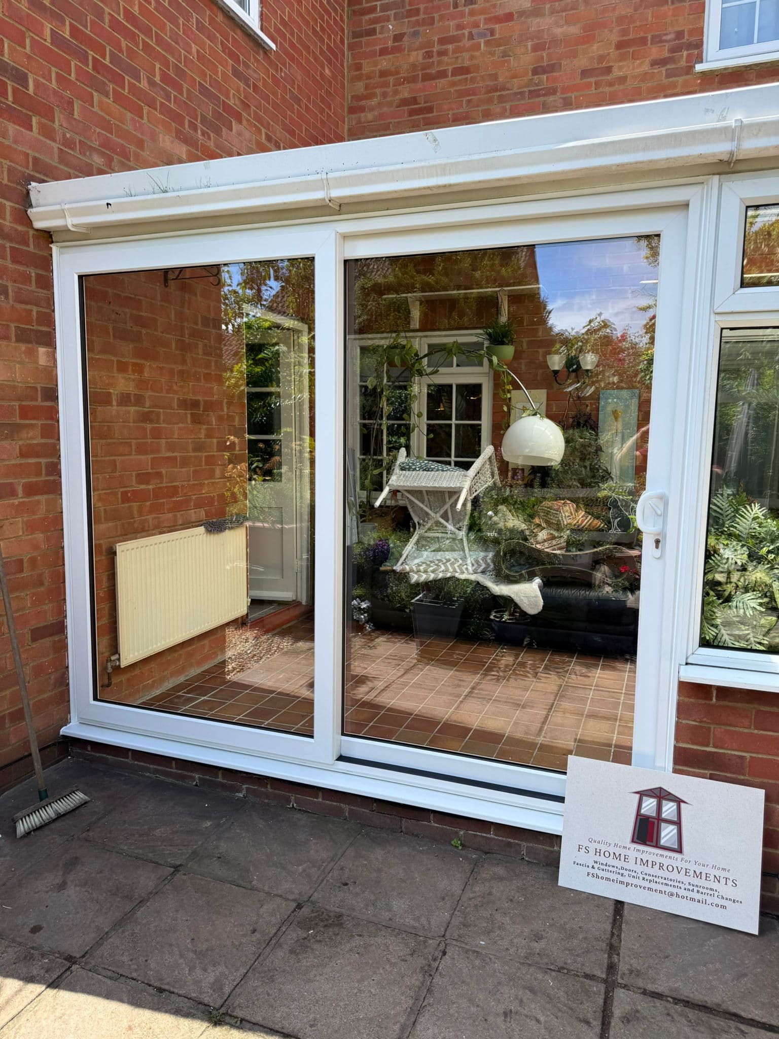 White uPVC Sliding Patio Doors